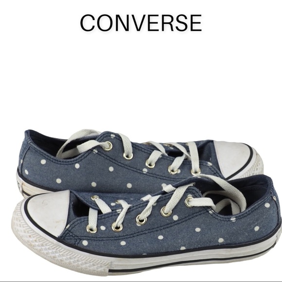 Converse y3 chambray Polka dot all star sneakers - Picture 1 of 9
